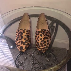 Leopard print flats